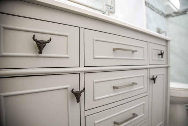 Cabinet Knobs Western Steer Skull Cast Iron Rustic Hardware
