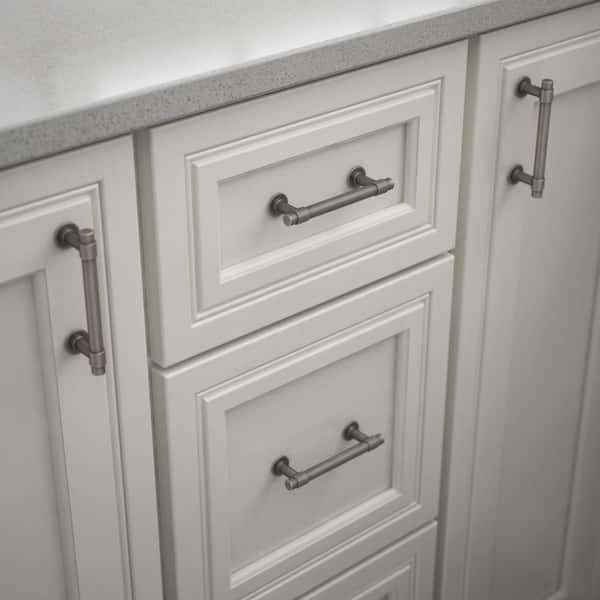 Cabinet Pull, Arched Bar, Heirloom Silver Finish, Classic Transitional