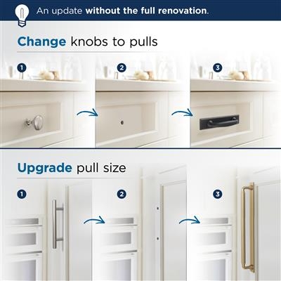 Cabinet Pull Brushed Gold Rectangular Backplate Contemporary Styling