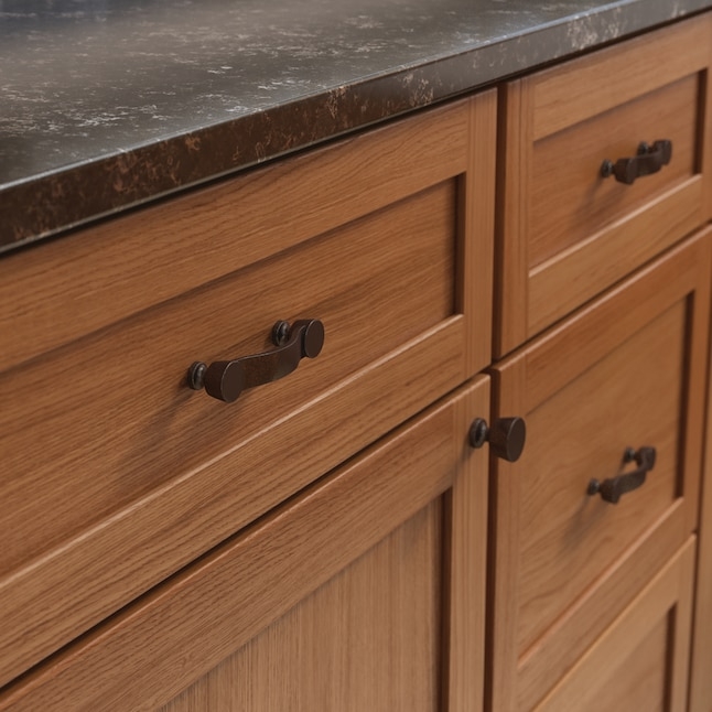 Cabinet Pull: Classic Bronze Kitchen Hardware with Pedestal Base.