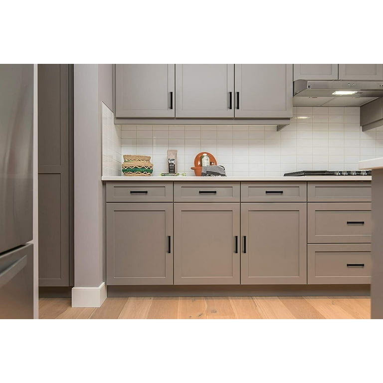 Cabinet Pull: Contemporary Cylindrical T-Bar Handle for Kitchens, Matte
