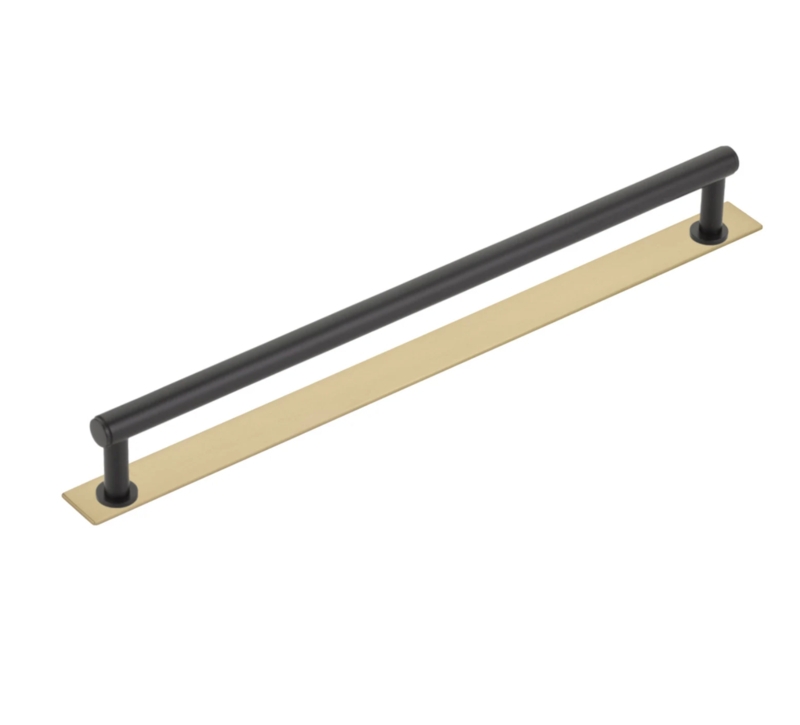 Cabinet Pull Dual Finish Champagne Bronze Matte Black Hardware