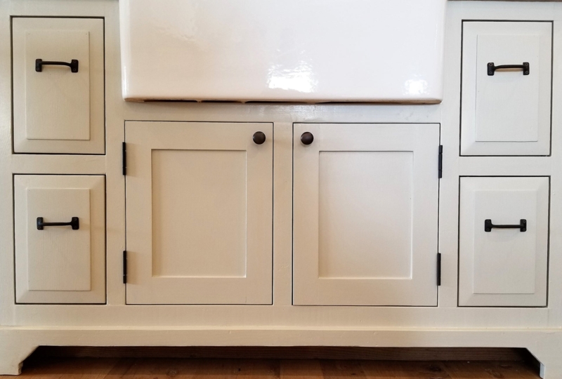 Cabinet Pull Hammered Finish Hand Forged Appearance Bronze