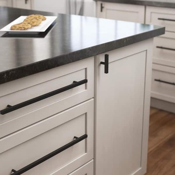 Cabinet Pull Matte Black Square Bar Minimalist Drawer Pulls