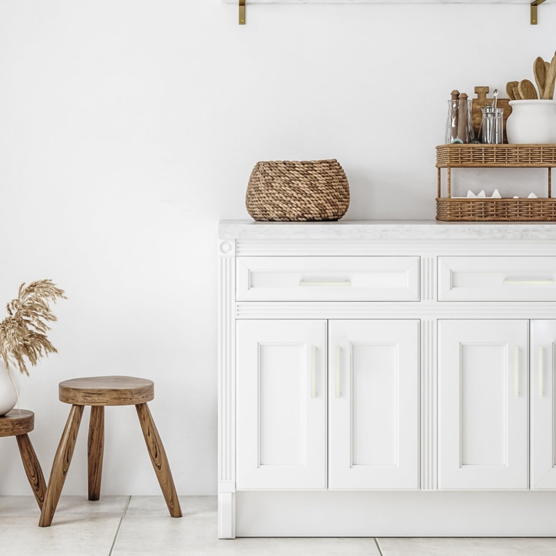 Cabinet Pull: Minimalist Matte Finish Square Bar Handle for Cabinets