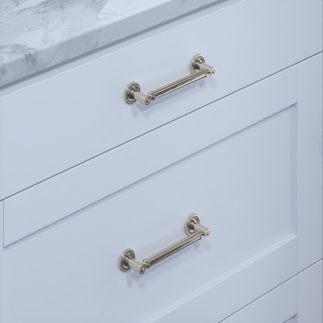 Cabinet Pull Polished Nickel Cylindrical Bar Sleek