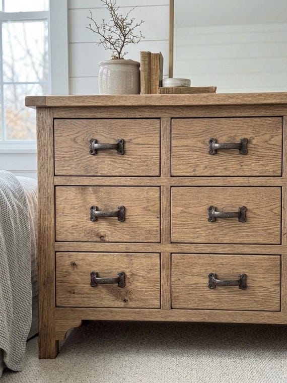 Cabinet Pull Rustic Farmhouse Cast Iron Barn Door Style
