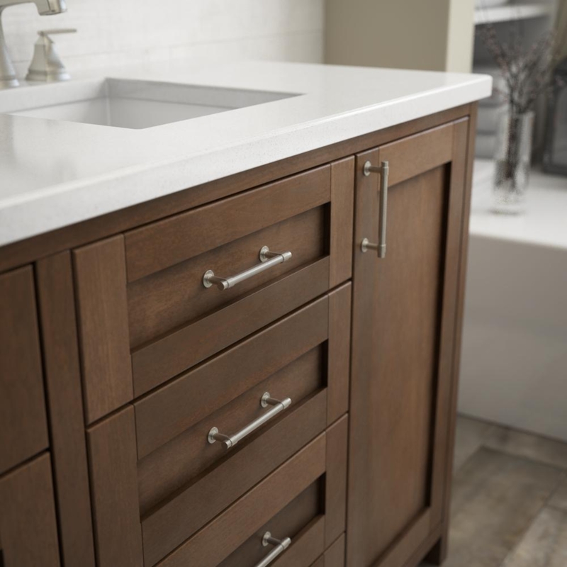Cabinet Pull Satin Nickel Finish Mixed Hardware Look Farmhouse