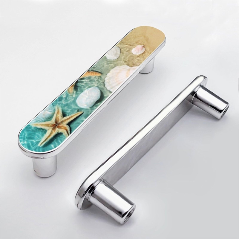 Cabinet Pull Starfish Shape Textured Matte Silver Coastal Hardware