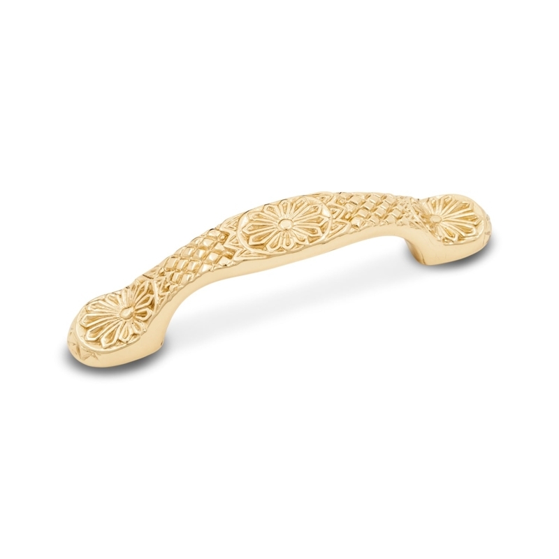 Cabinet Pulls Antique Bronze Floral Motif Traditional Hardware