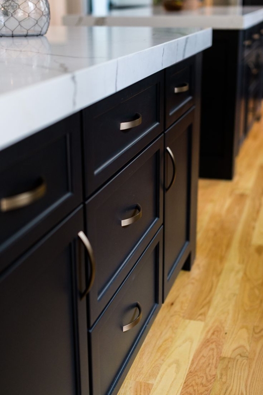 Cabinet Pulls Curved Gold Silhouette Matte Black Kitchen Cabinets