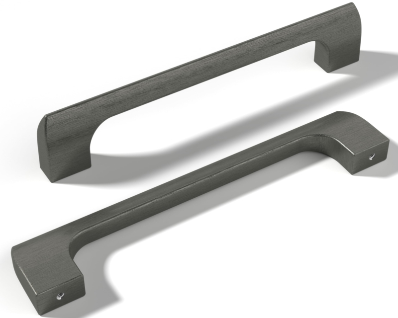 Cabinet Pulls: Gunmetal Cylindrical Bar Handles featuring Sleek Industrial Style