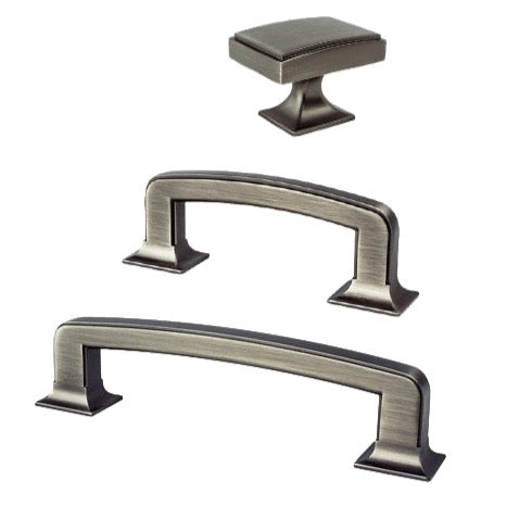 Cabinet Pulls Slender Linear Silhouette Brushed Dark Finish Modern Handles