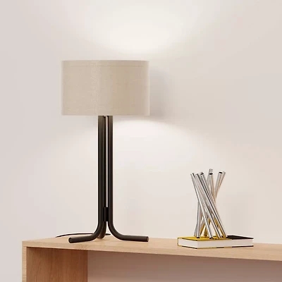 Ceramic Table Lamp Base White Raised Diamond Texture Gourd Shape