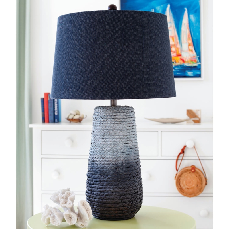 Cheerful Table Lamp: Vibrant Yellow Diamond-Textured Ceramic