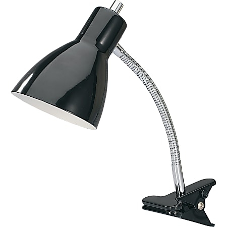 Clip On Desk Lamp Matte Spring Clip Base Flexible Gooseneck