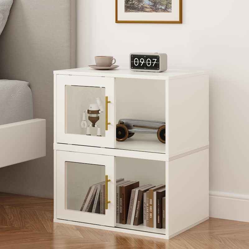 Closet System White with Adjustable Shelves and Hanging Rod