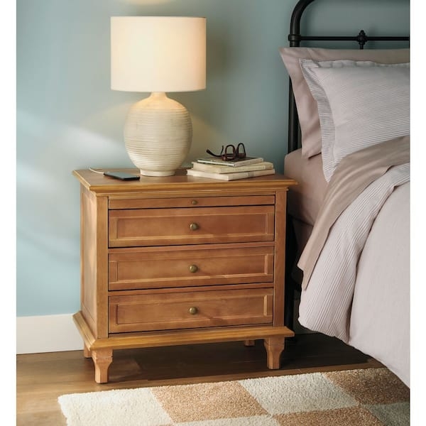Coastal Table Lamp Distressed Finish Ribbed Ceramic Base Linen Shade