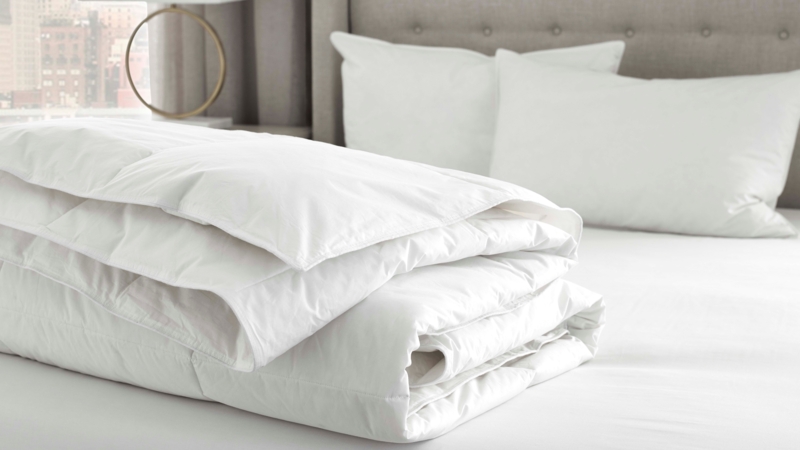 Comforter High Loft Quilted Design Double Stitched Edges Matte