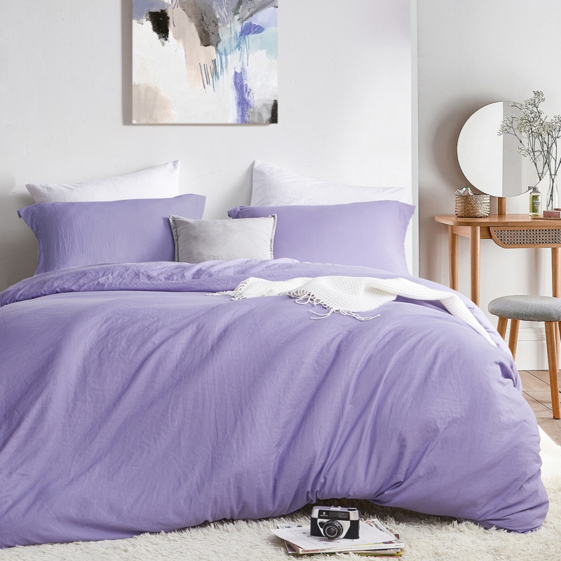 Comforter Oversized Loft Extra Thick Puffy Texture Moody Plum Luxurious