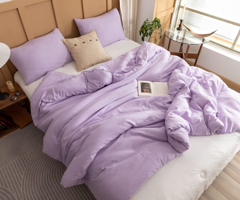 Comforter Set Box Stitch Quilting Reversible Synthetic Fabric