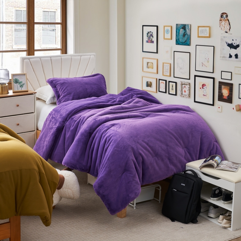 Comforter Set Chunky Bunny Texture Extreme Loft Faux Fur