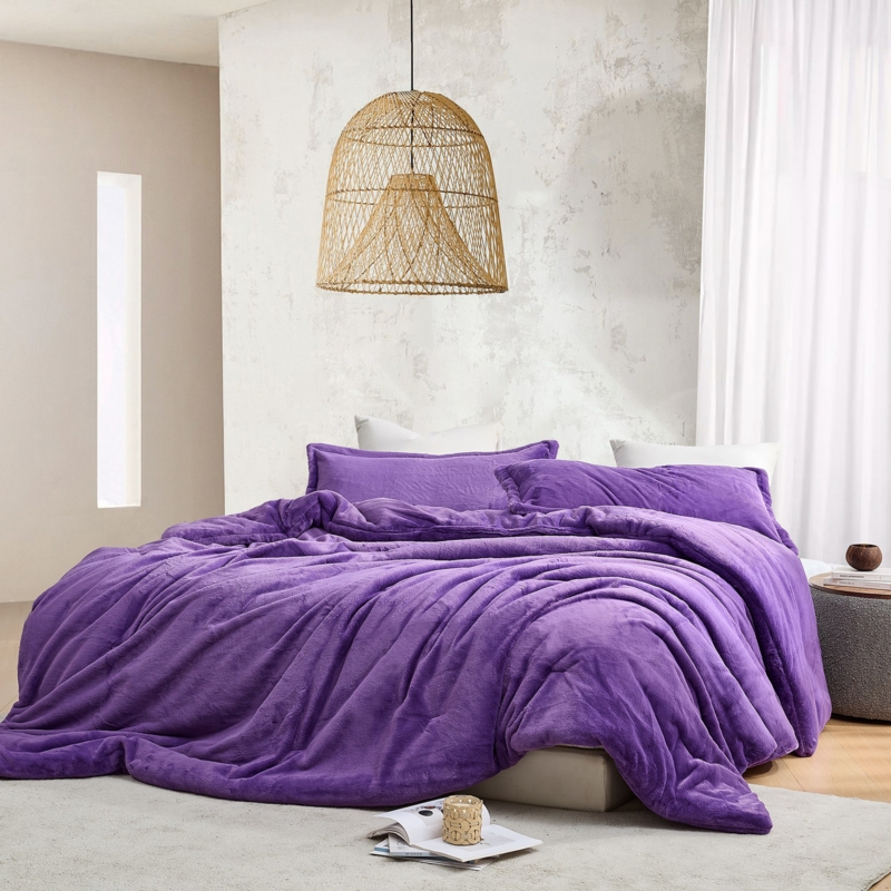 Comforter Set Shaggy Faux Fur Extra Thick Maximalist Glam Bedding Ideas
