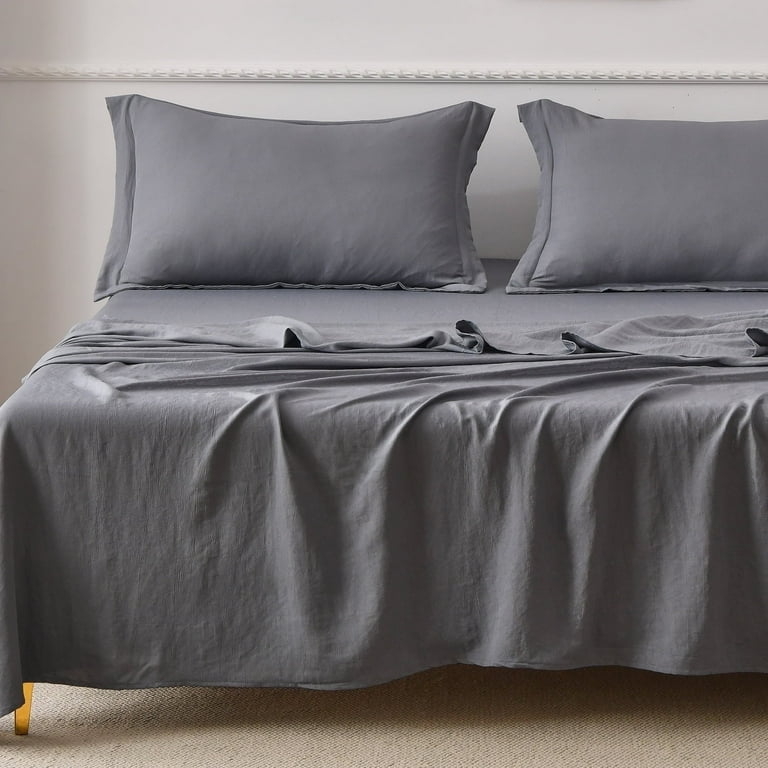 Cotton Blend Sheet Set Matte Clean Bedding Styling