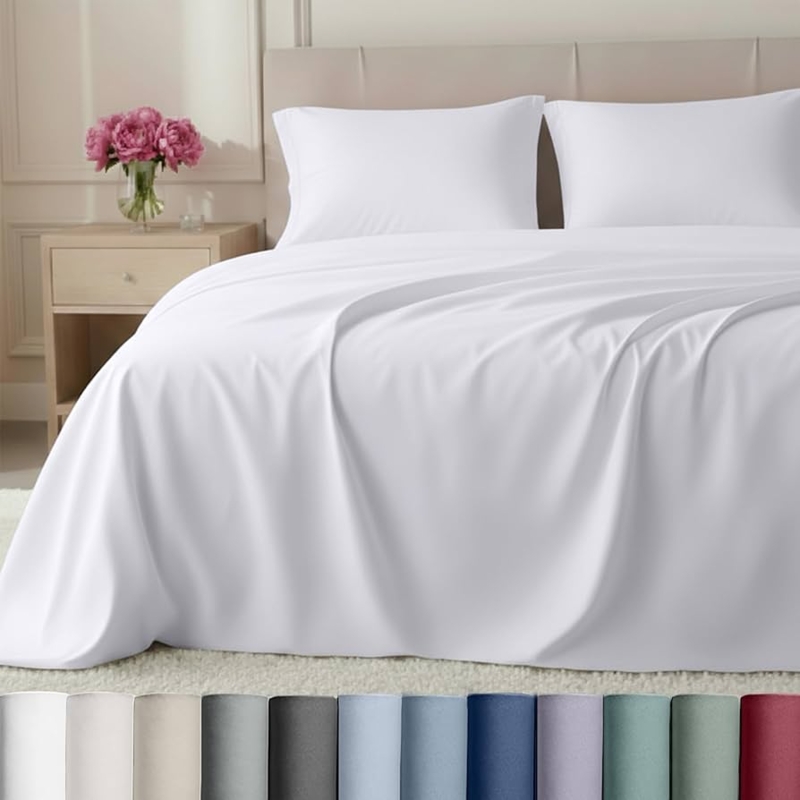 Deep Pocket Sateen Sheet Set for Serene Minimalist Styling