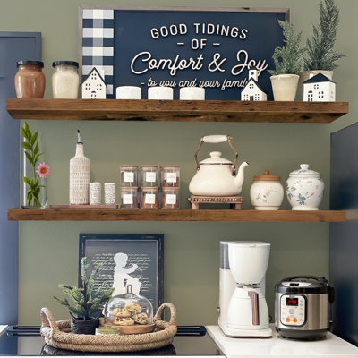 Deep Short (Under 20 in.) Wall & Display Shelves You'll Love | Wayfair