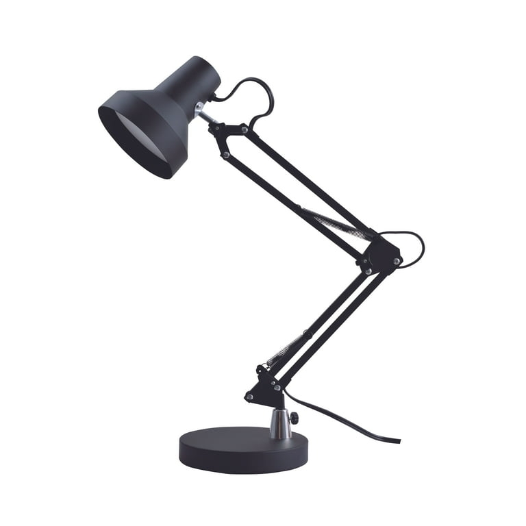 Desk Lamp Matte Black Articulating Arm Industrial Task Light