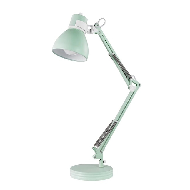 Desk Lamp Matte Mint Finish Pastel Industrial Task Light
