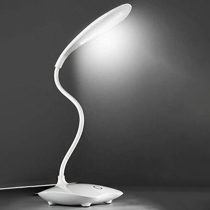 Desk Lamp Ring Light Head Flexible Gooseneck Touch Control White LED