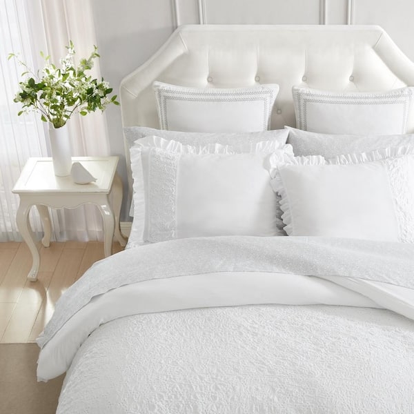 Diamond Quilted Comforter Set Shabby Chic Bedroom Styling Ideas