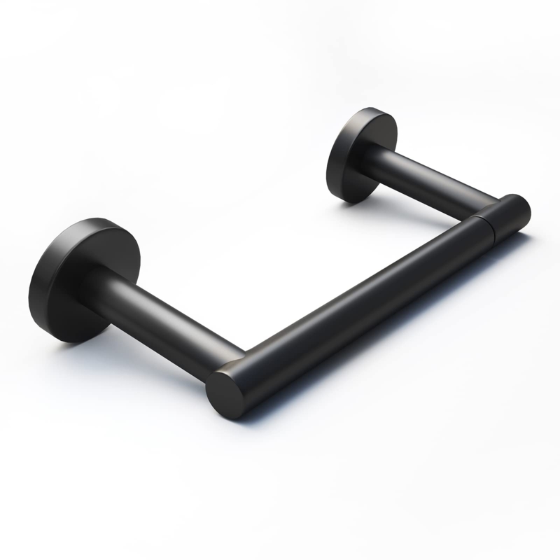 Double Roll Toilet Paper Holder Pivoting Post Industrial Style