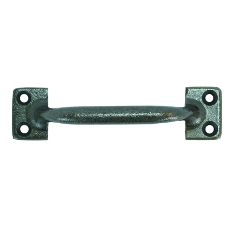 Drawer Pull 4-Hole Mounting Rectangular Plate Dark Bronze Finish