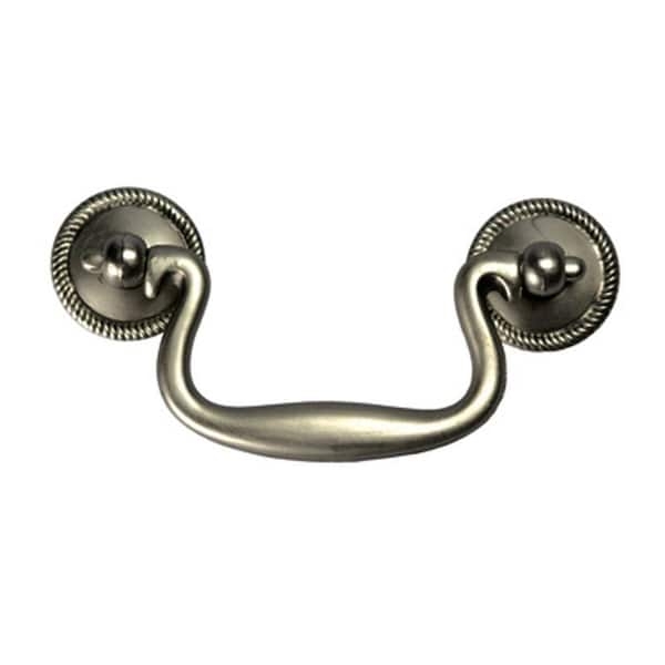 Drawer Pull Bail Handle Stone Like Finish Traditional Hardware