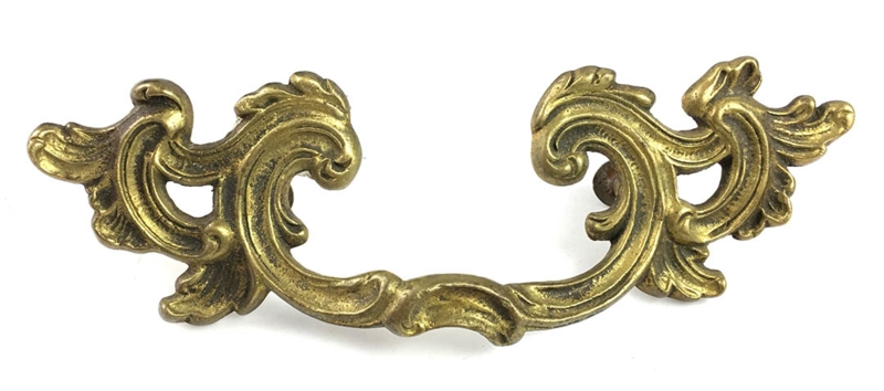 Drawer Pull French Provincial Ornate Filigree Scroll Design