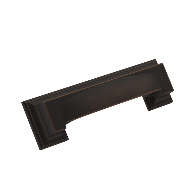 Drawer Pull, Silver-Toned with Compact Width and Low Profile Design