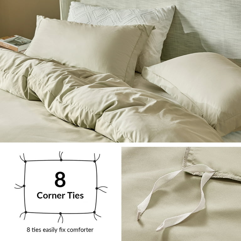 Duvet Cover Ivory Cooling Fabric Minimalist Bedroom Styling