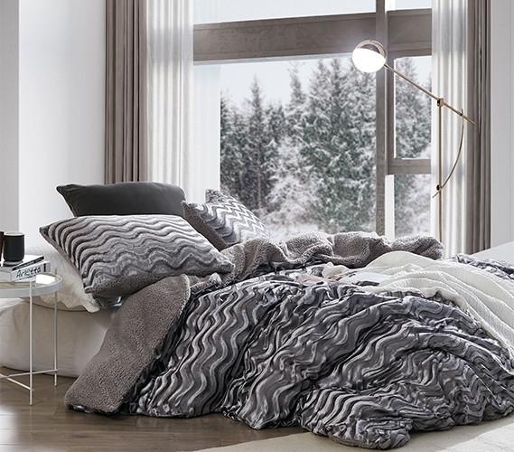 Duvet Cover Plush High Pile Velvet Texture Matte Cozy Modern