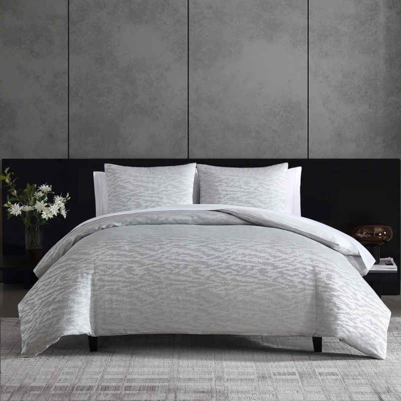Duvet Cover Set Crinkled Gauze Texture Matte Linen Like Minimalist