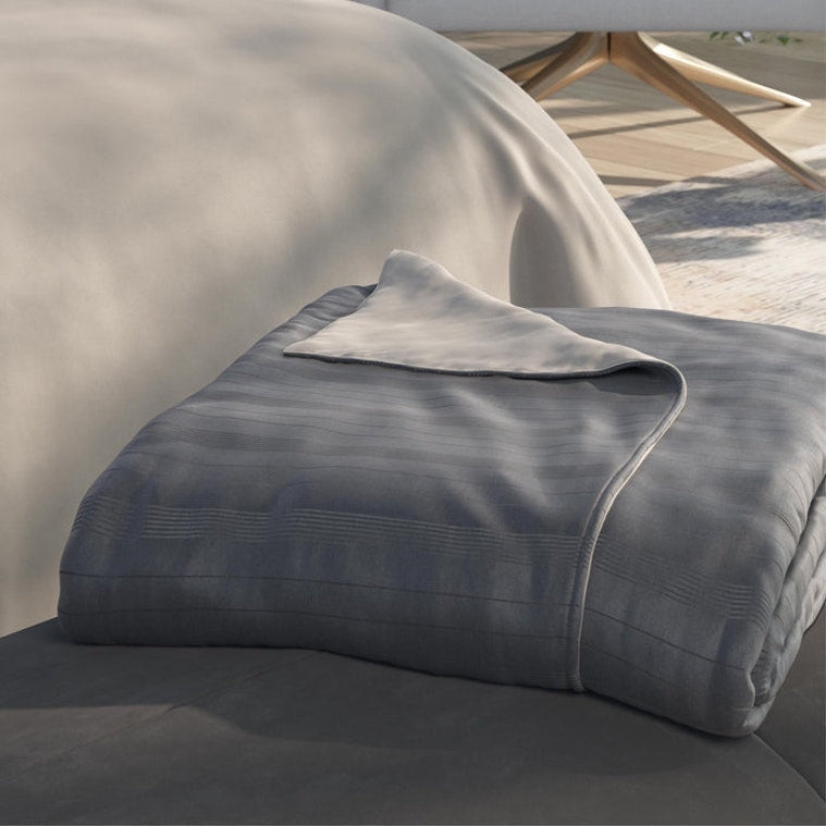 Duvet Cover Set: Midnight Hue Soft Touch Fabric Minimalist