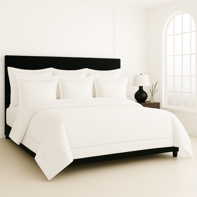 Duvet Cover Set Oversized Scale Contrast Border Luxury Bedding