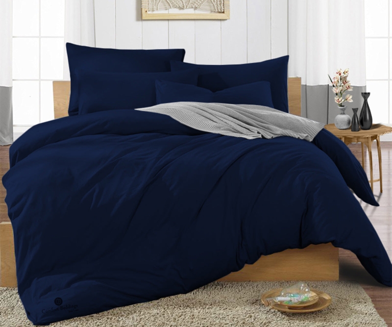 Duvet Cover Set Smooth Texture Matte Finish Solid Color