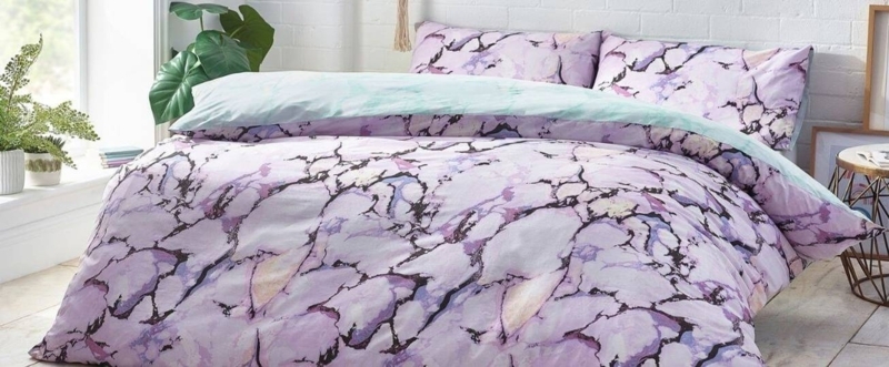 Duvet Cover Set Waffle Weave Honeycomb Pattern Textured Surface Tactile