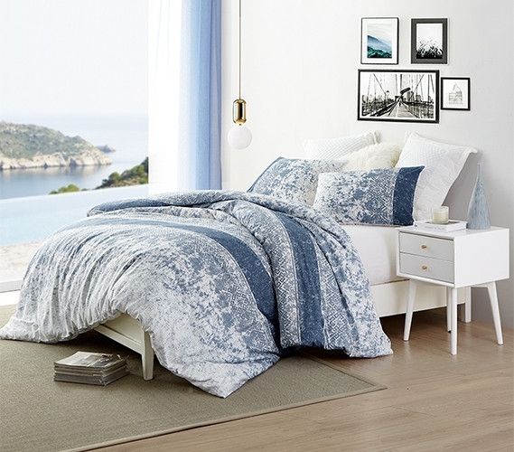 Duvet Cover Twin XL Abstract Blue | Minimalist Twin XL Bedroom Styling