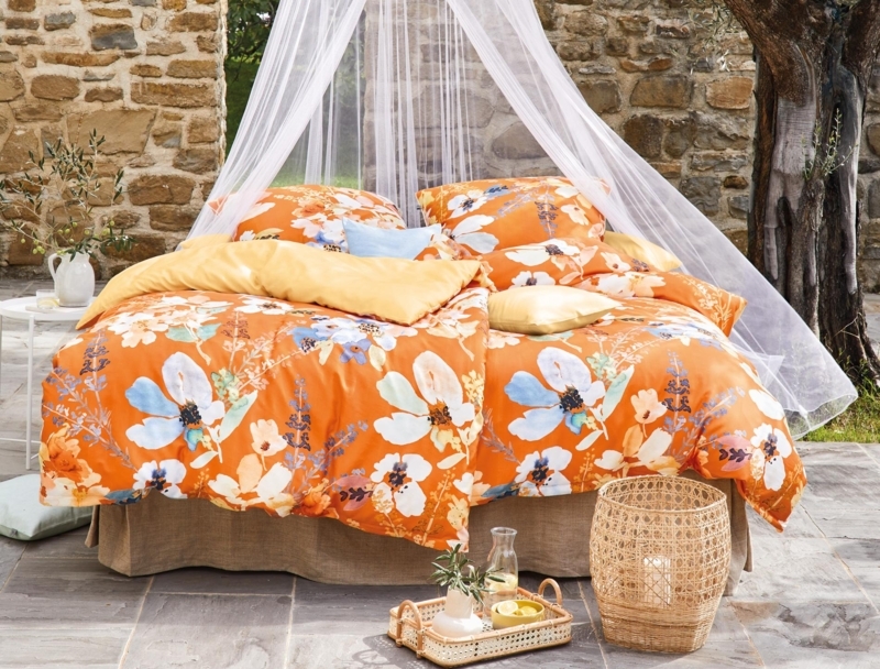 Duvet Cover White Beige Linen Like Layered Bedding Coastal