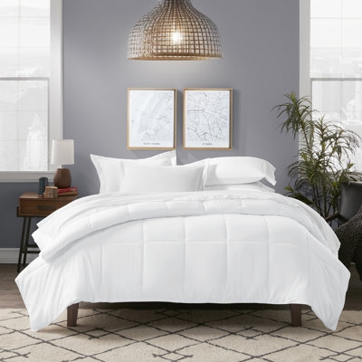 Duvet Insert Box Stitch Corner Loops All Season Bedding White