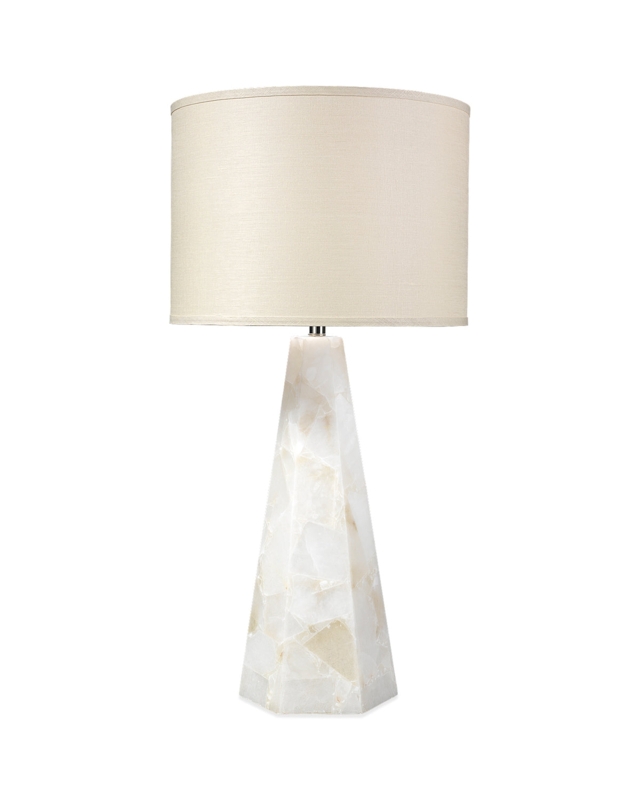 Extra Tall Wood Toned Table Lamp Ribbed Base Organic Coastal Style